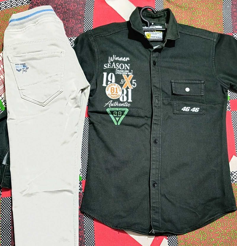 Stylish Men's Shirt and Pants Set