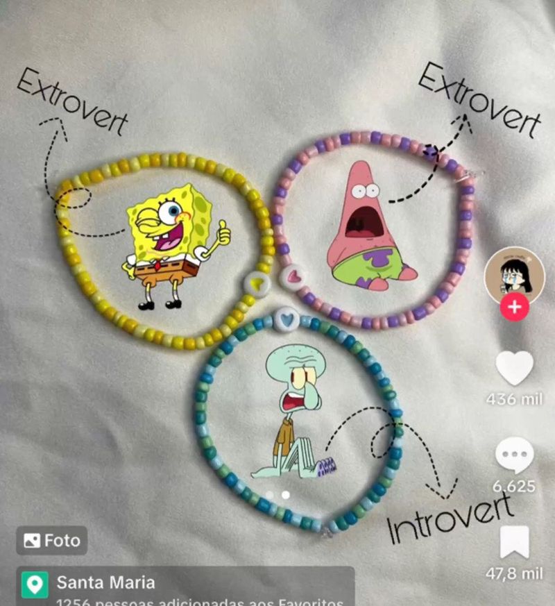 Spongebob &amp; Friends Beaded Bracelets