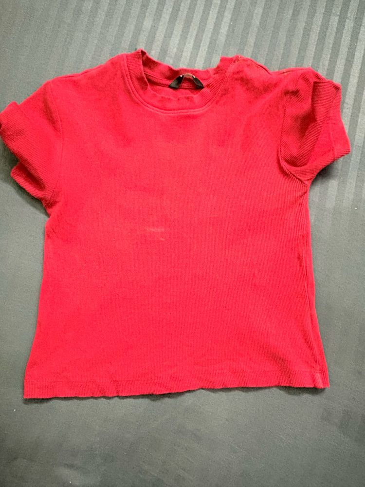 Classic Red Short Sleeve T-Shirt