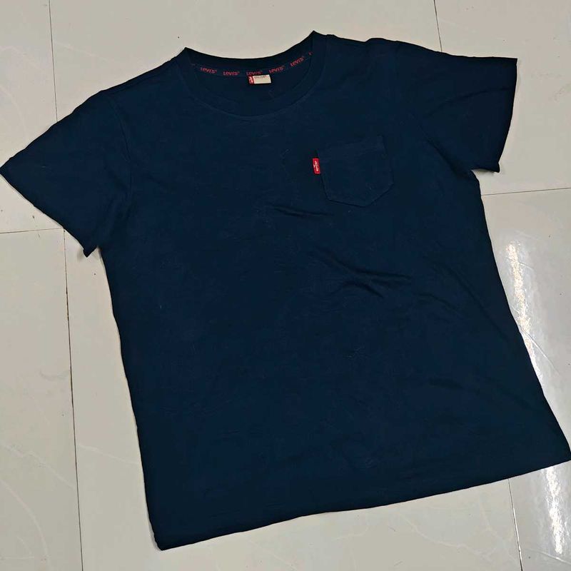 🇰🇷 VINTAGE-STYLE LEVI’S RED TAB T-SHIRT | NAVY B