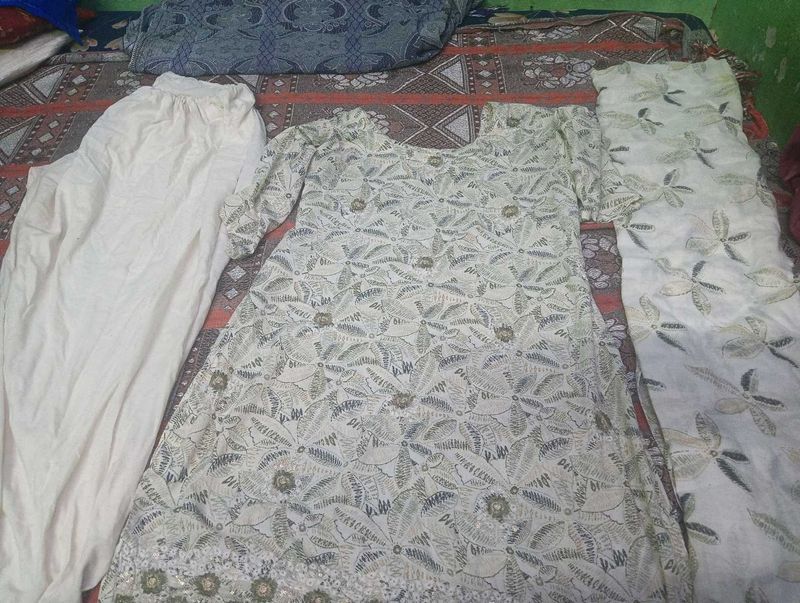 free delivery Printed Kurta Set! with dupatta 2