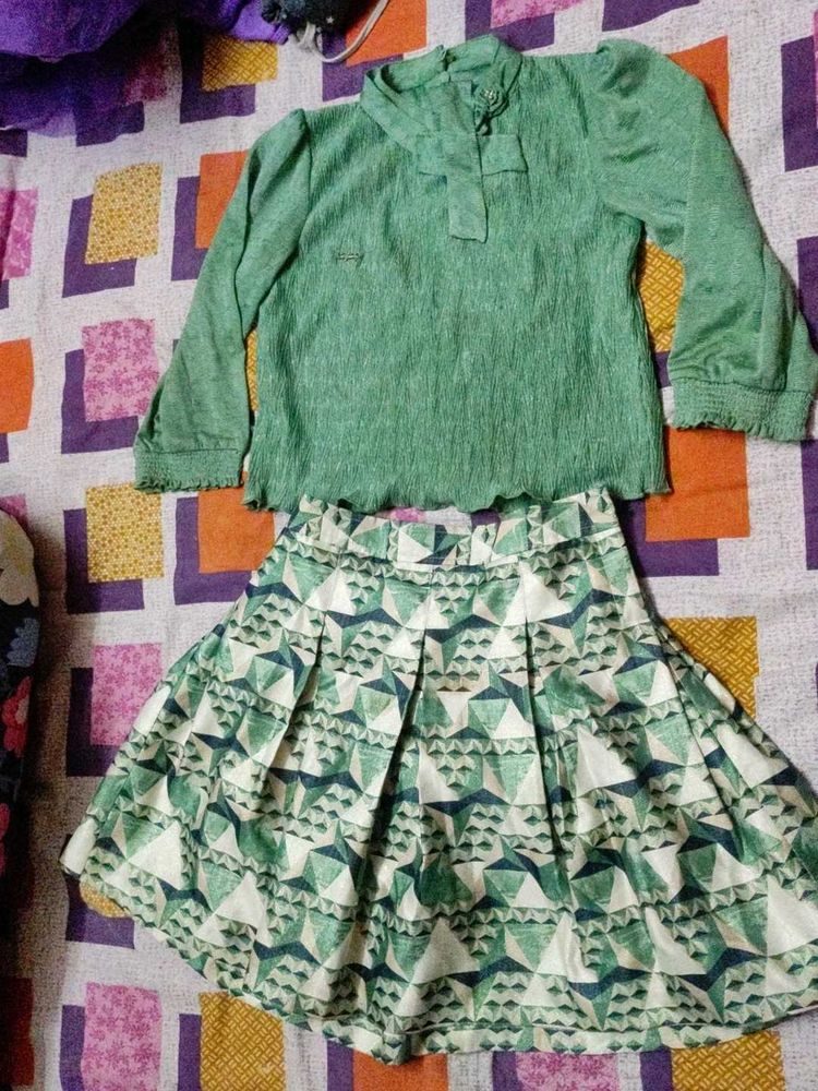 top and Skirt Set