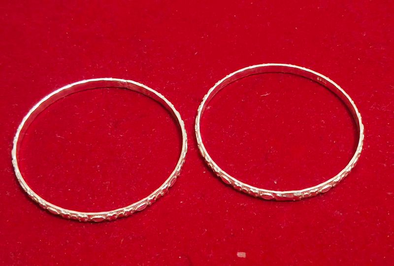 pure silver Bangles