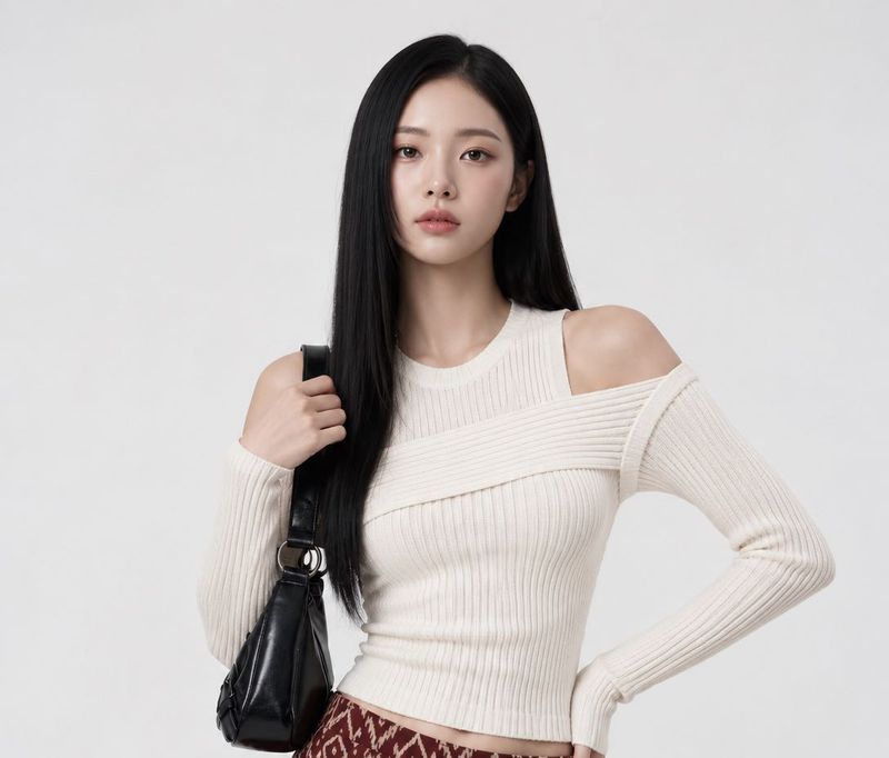 Chic Off-Shoulder Knit Top