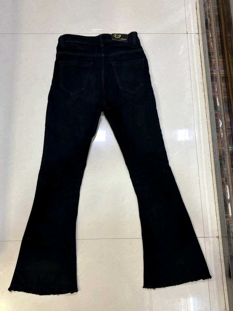 Black Flared Jeans