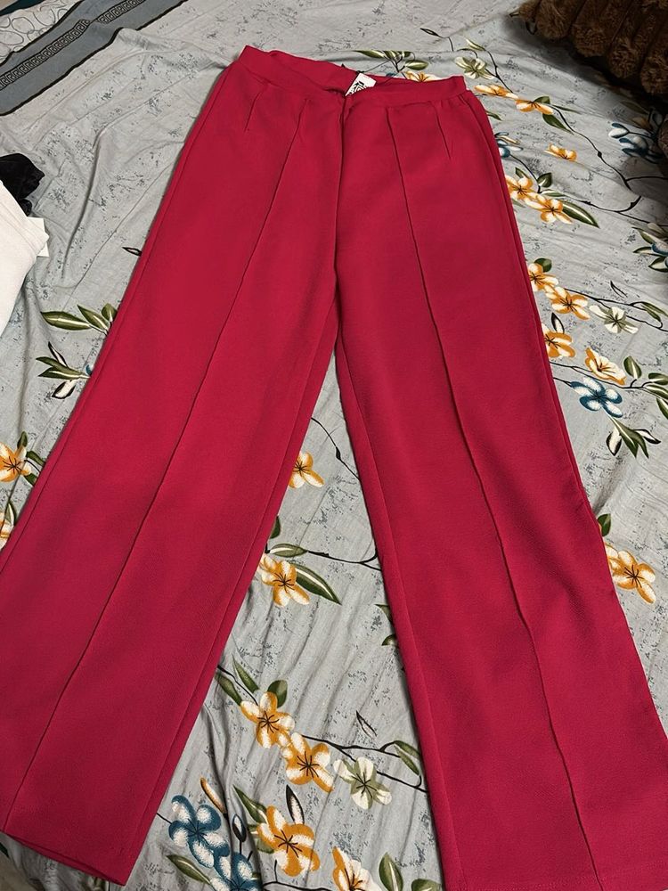 Elegant Pink Palazzo Pants