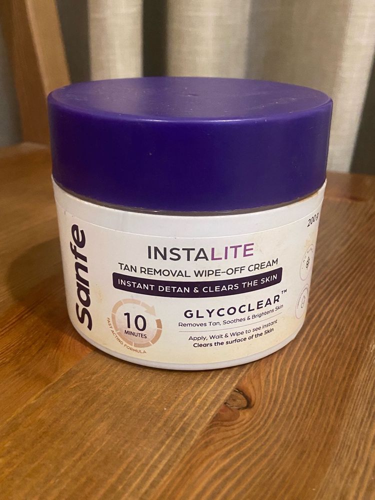Sanfe Instalite Tan Removal Wipe Off Cream