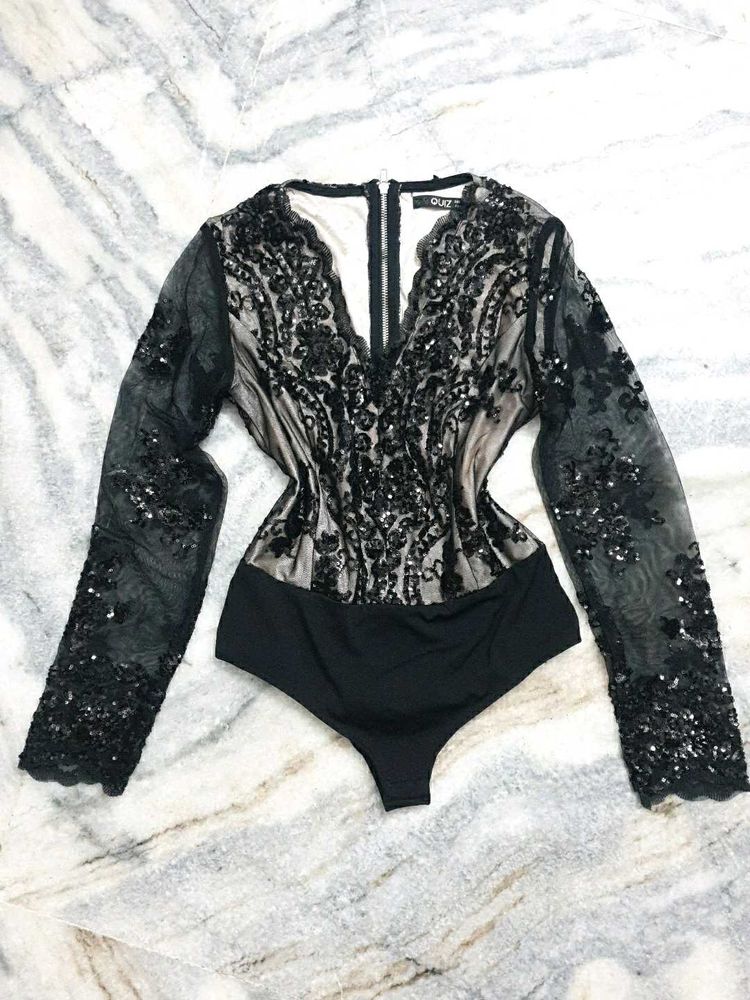 ⌛Selling now!!🌋Hot Sequined Bodysuit