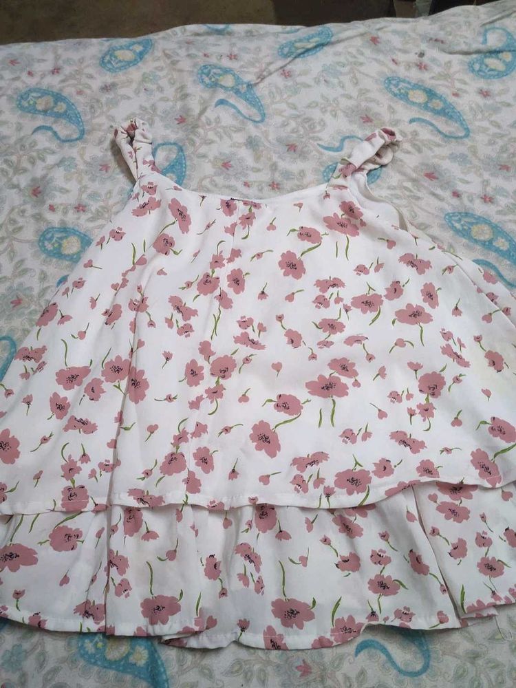 Floral Print Tiered Camisole Top