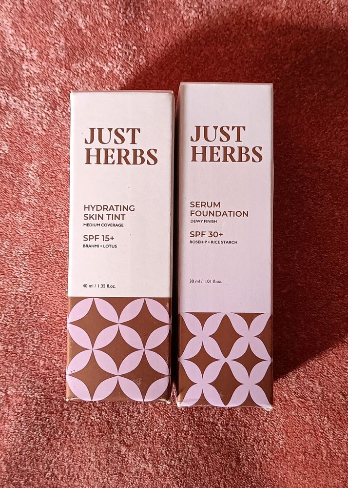 Combo Of Just Herbs Skin Tint &amp; Foundation.