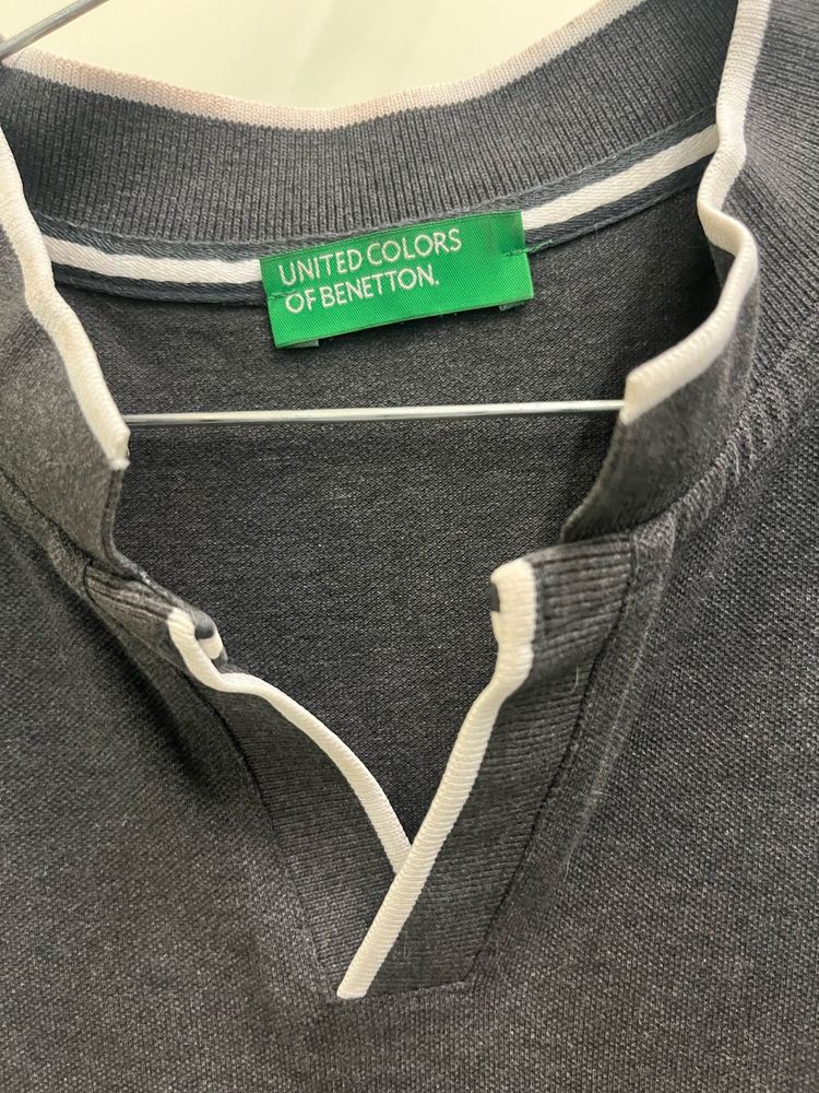 United Colors of Benetton Grey Polo Shirt