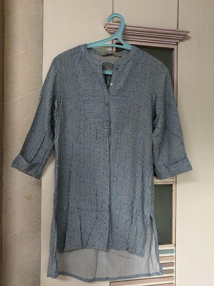 Striped Blue Tunic Top kurta
