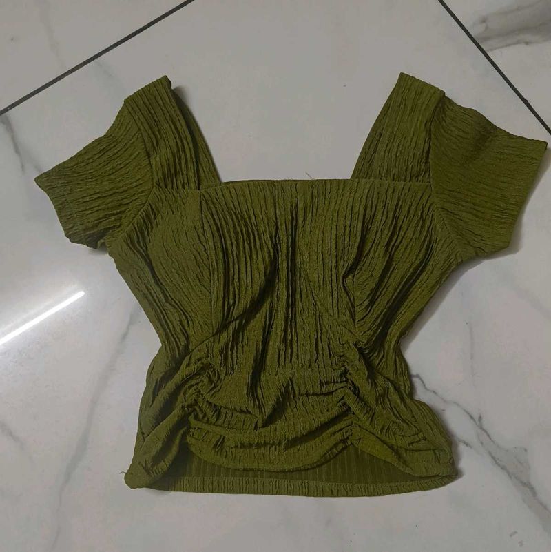 🥵🥵padded Square Neck Top