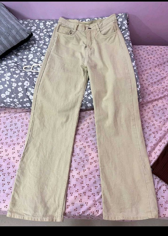 tan washed pants