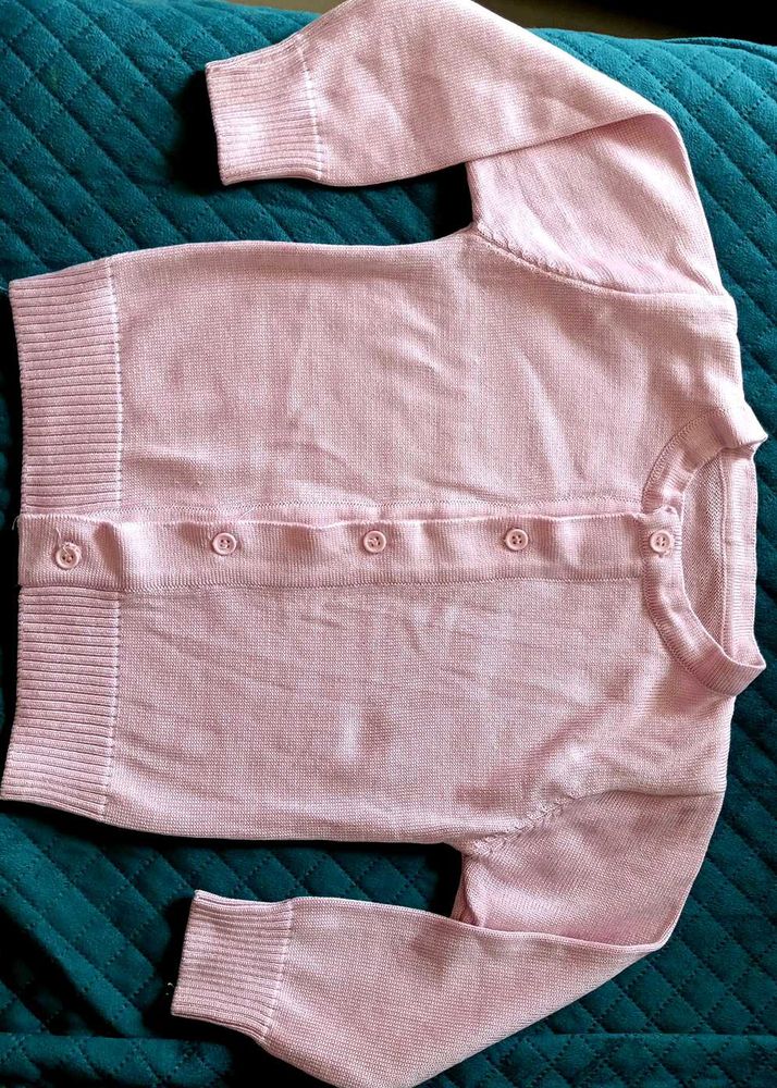 Chic Pink Knit Cardigan