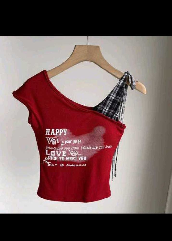 cute viral red top
