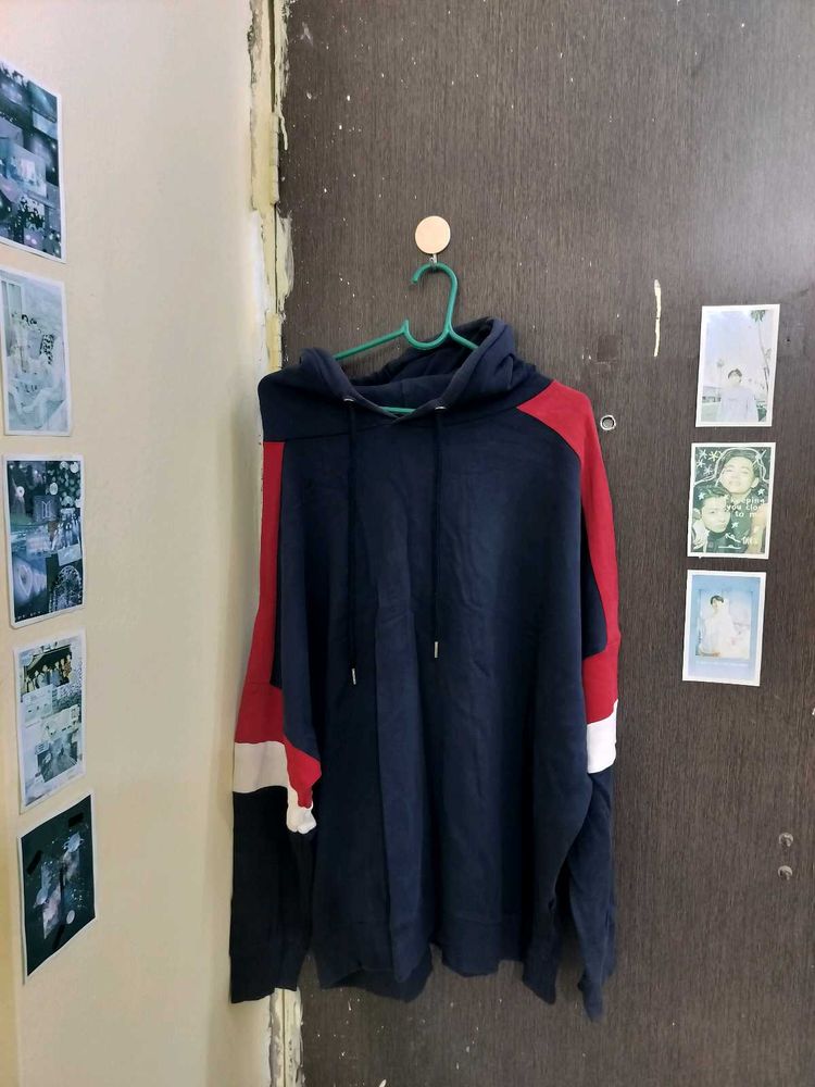 Korean Oversized and baggy Cozy Colorblock Hoodie