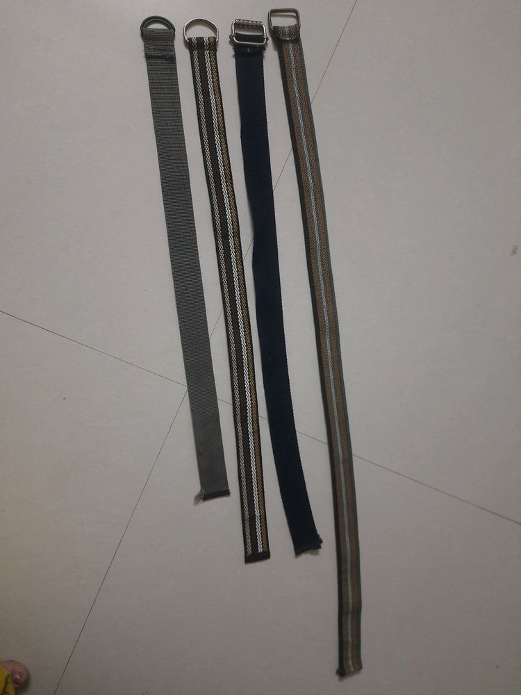 Set of 4 Webbing Belts