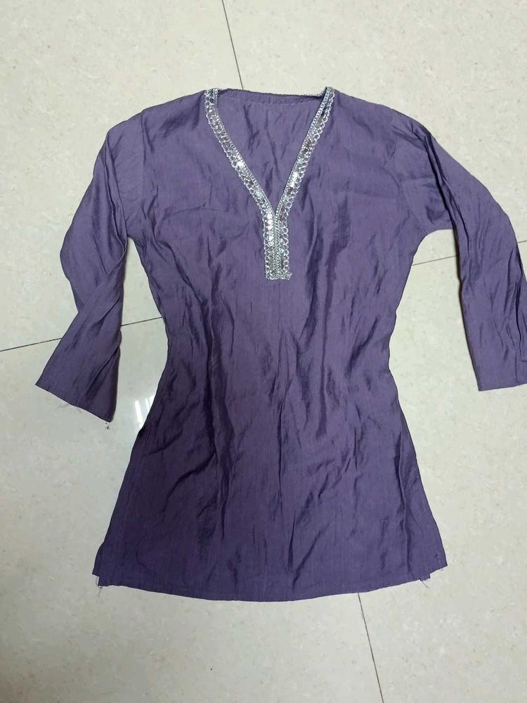 Beautiful Purple Kurta