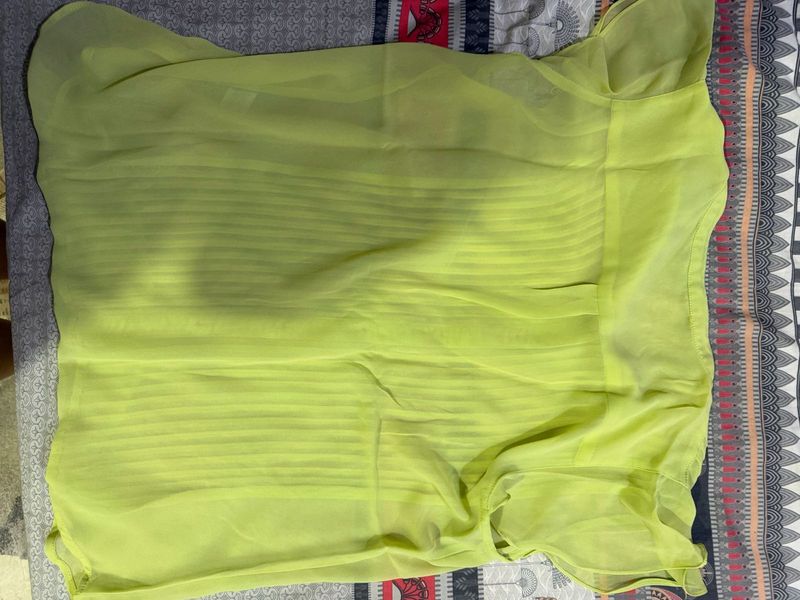 Sheer Lime Green Blouse