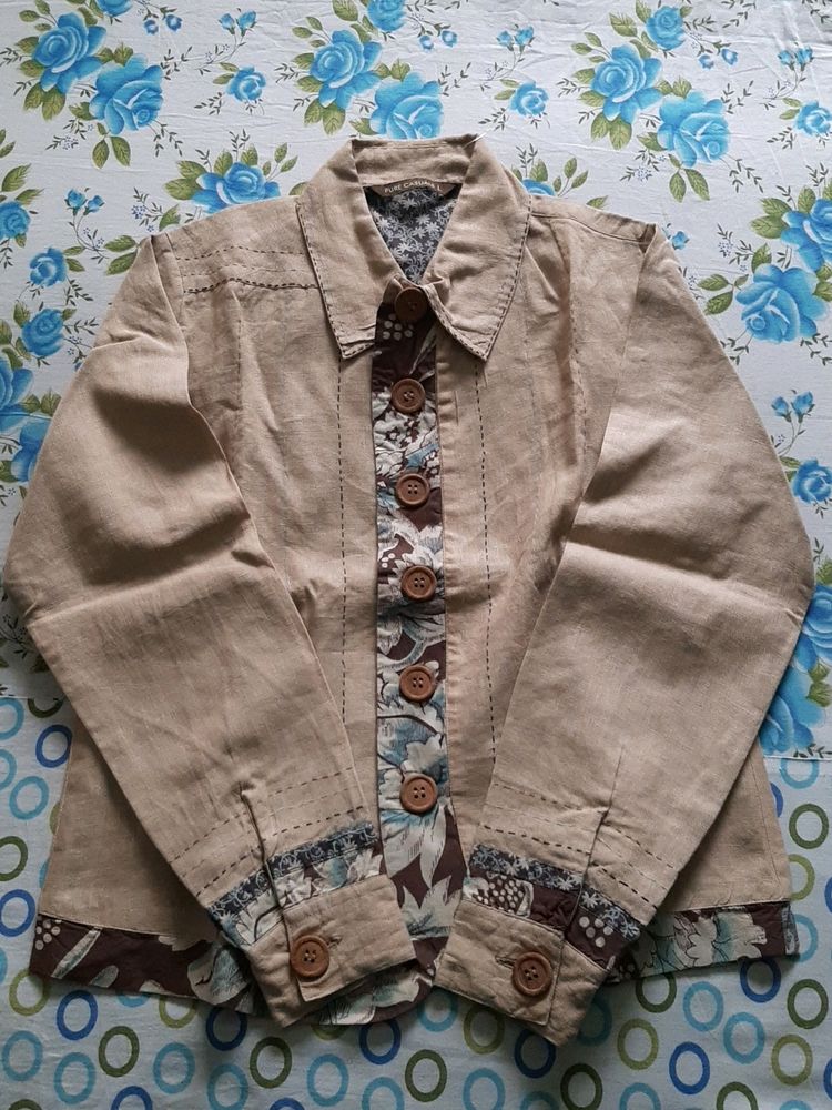 Pure Khadi Jacket L/M Bust 40 By Measuremnt