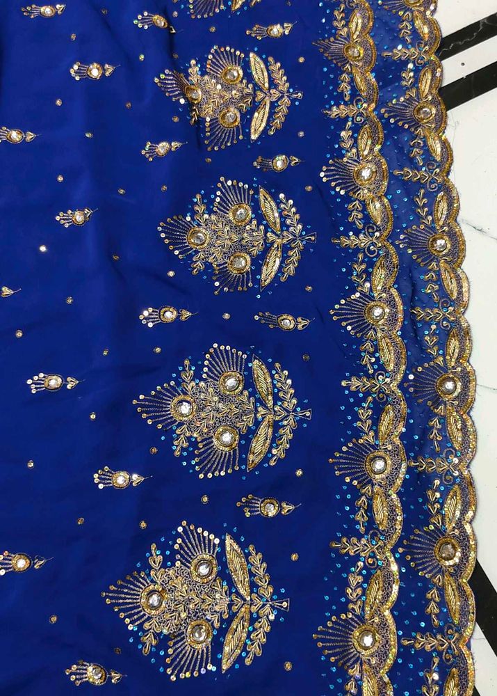 Royal Blue zardozi 💯 an sew work beautiful 😍