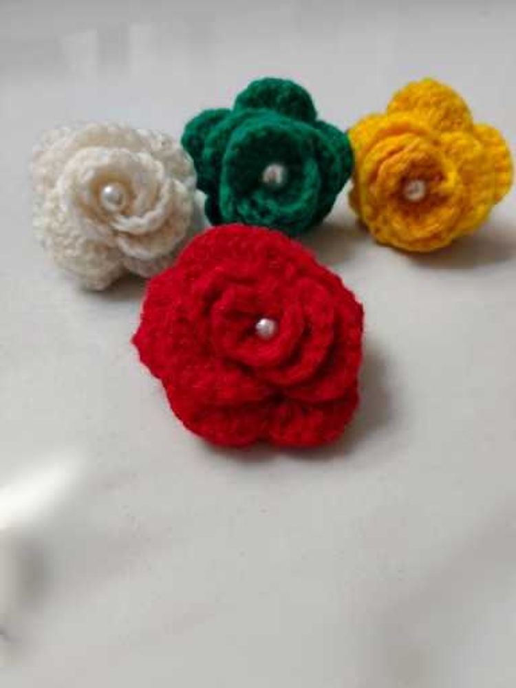Handmade Crochet Flower Hair rubbers