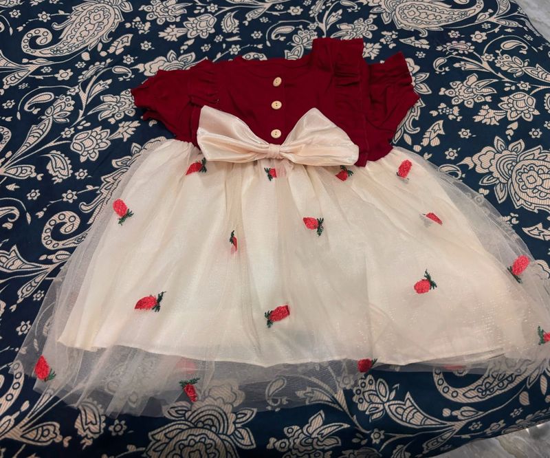Cute Strawberry Party Dress/ never used