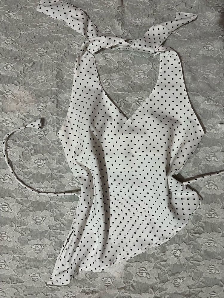 Polka Dot Halter Top