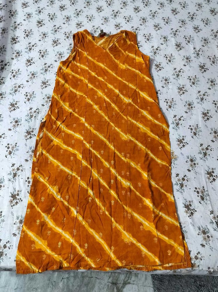 Beautiful Orange Tie-Dye Kurta🧡😍