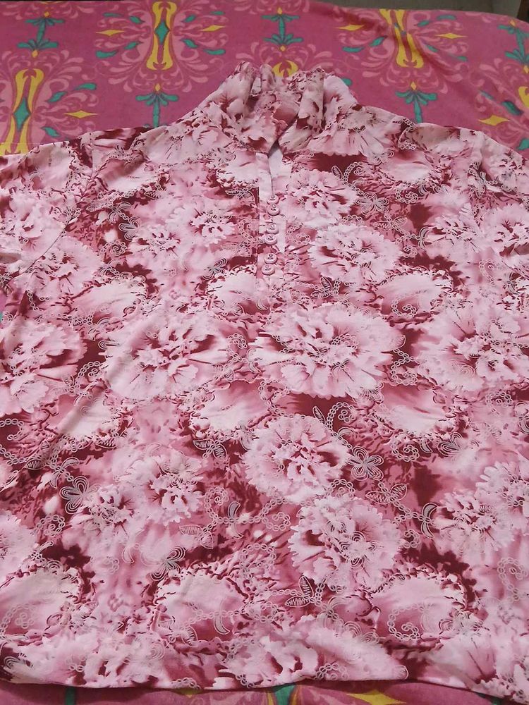 Pink summery beach top