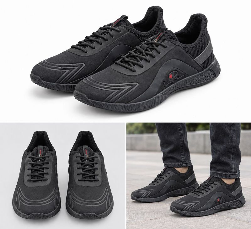 Men's Black Champion Sneakers