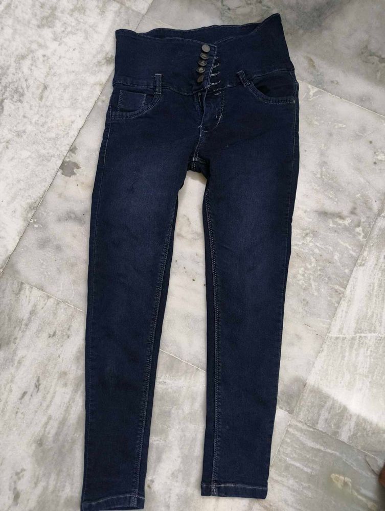 High Waisted Dark Wash Jeans