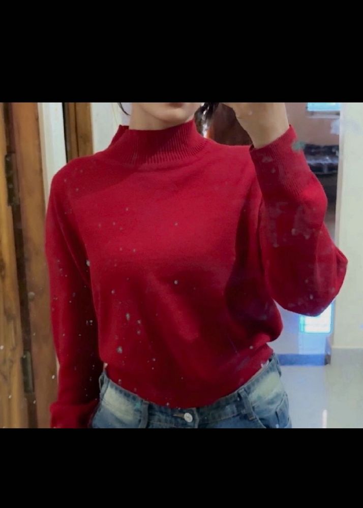 🚨sale🚨Red Turtleneck Sweater