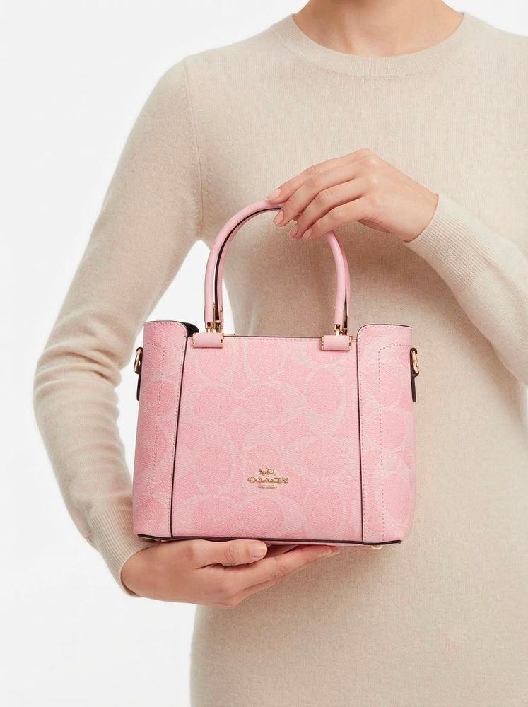 Coach Pink Signature Tote Bag