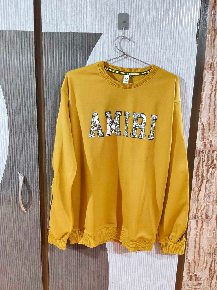 Amiri Yellow Sweatshirt
