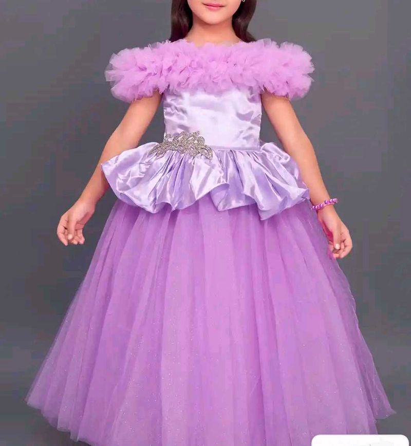 Beautiful Lavender Tulle Gown