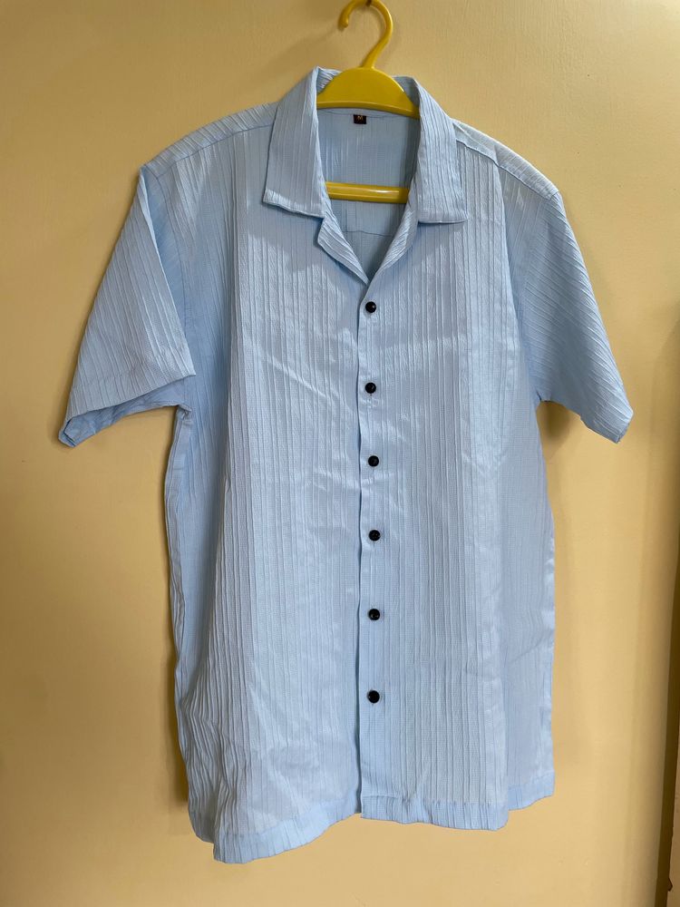 WUXI - Men Textured Loose Fit Shirt