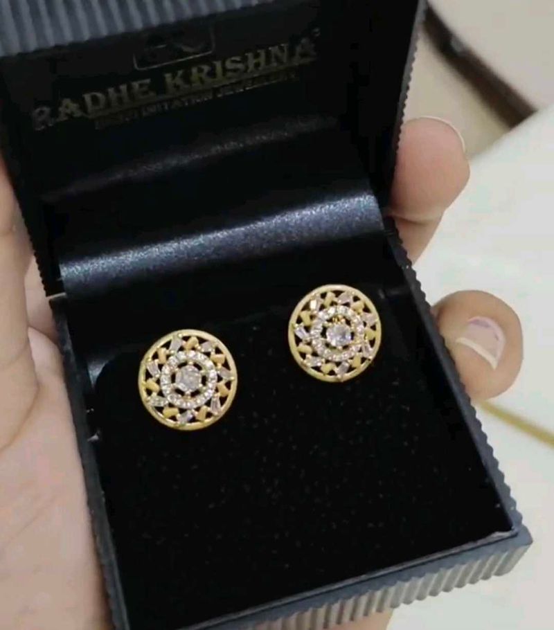 Anti Tarnish Gold Plated Earrings