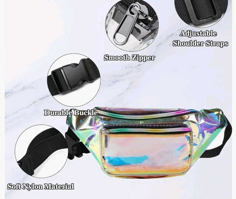Iridescent Waist Bag Fanny Purce