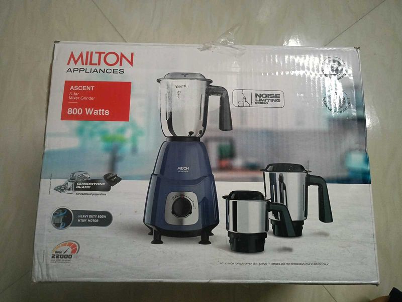 Milton Ascent 800 Watts Mixer Grinder