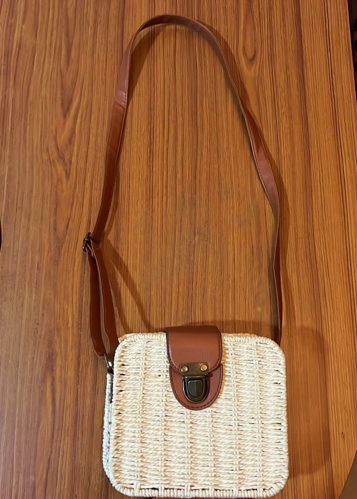 Woven Crossbody Bag