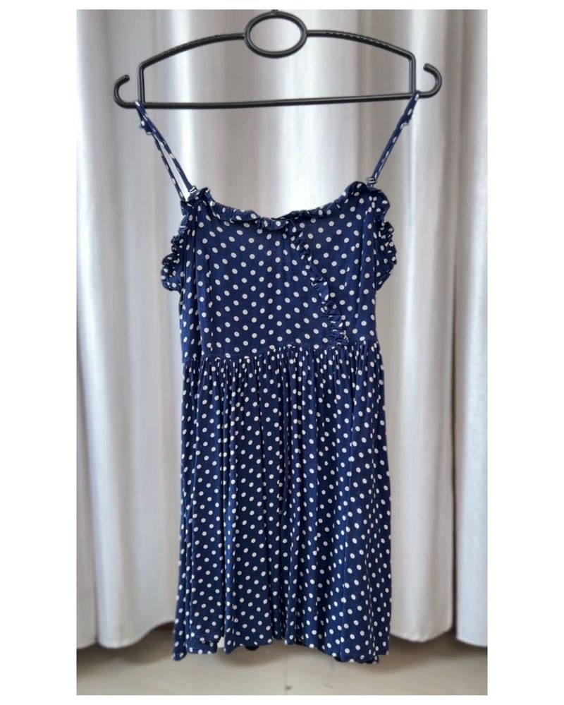 Navy Blue Polka Cami Top