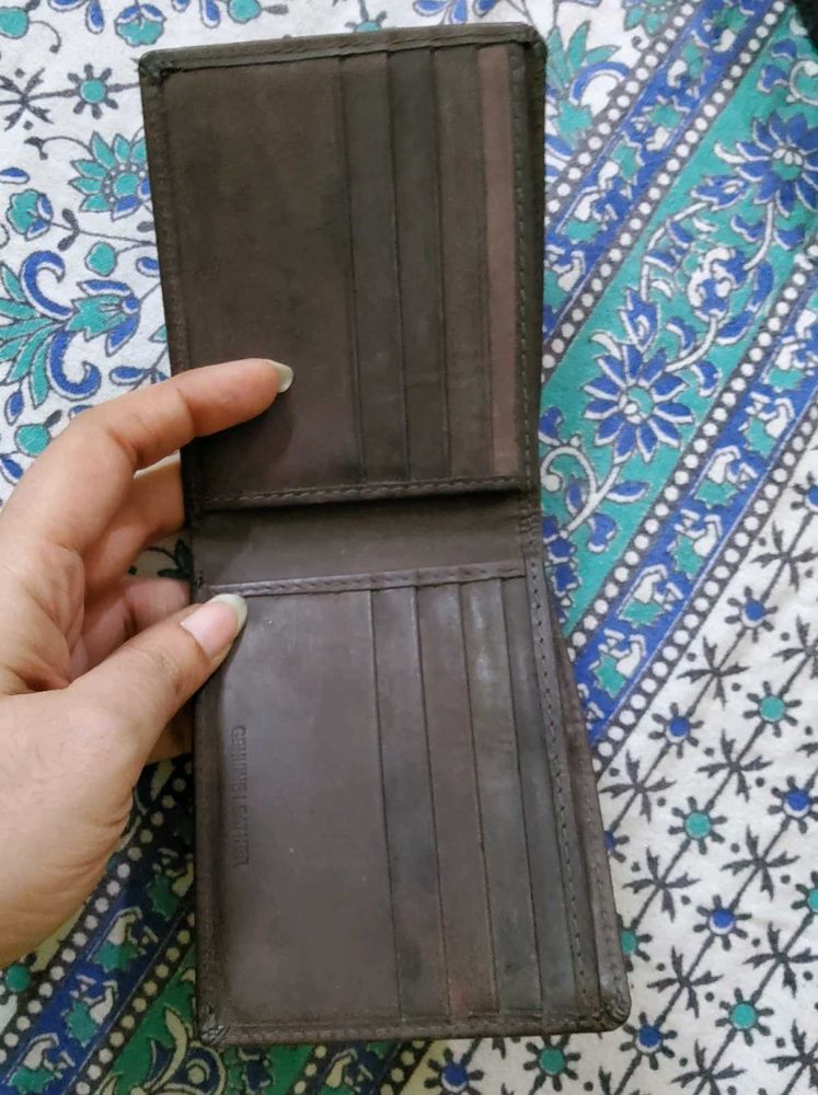 Classic Brown Leather Bifold Wallet
