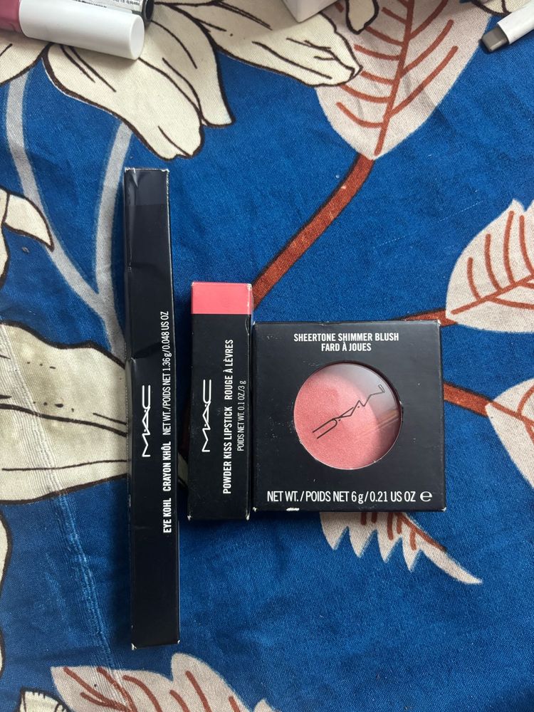 MAC Makeup Bundle - Kohl, Lipstick &amp; Blush