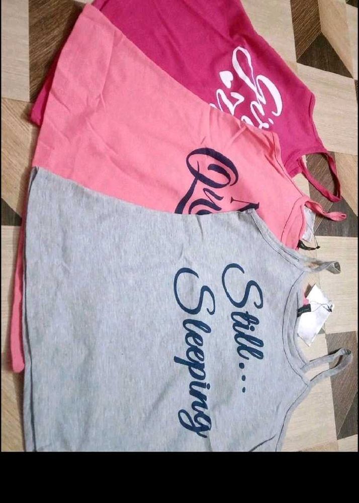 4-6 year Comfortable Sleep Tank Tops Set