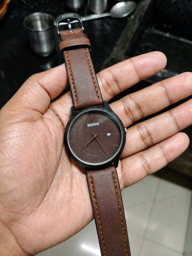 RODD Brown Leather Strap Watch
