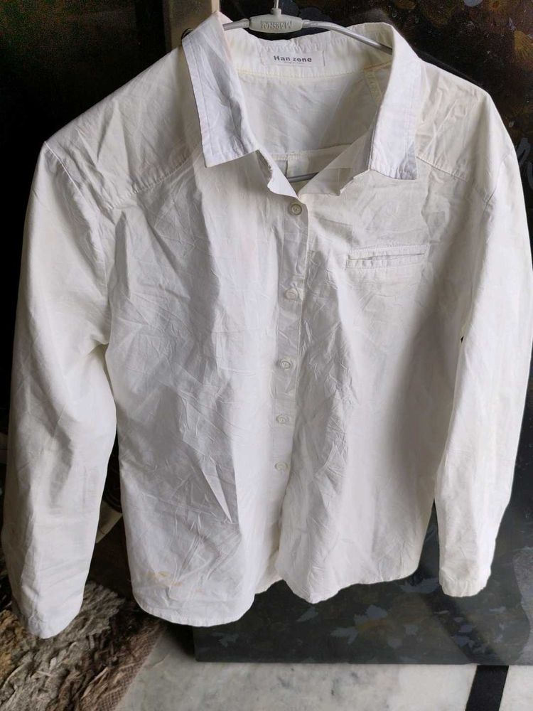 Classic White Collared Shirt