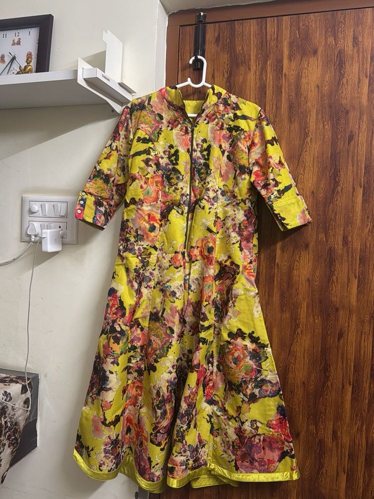 Vibrant Floral Print Kurta