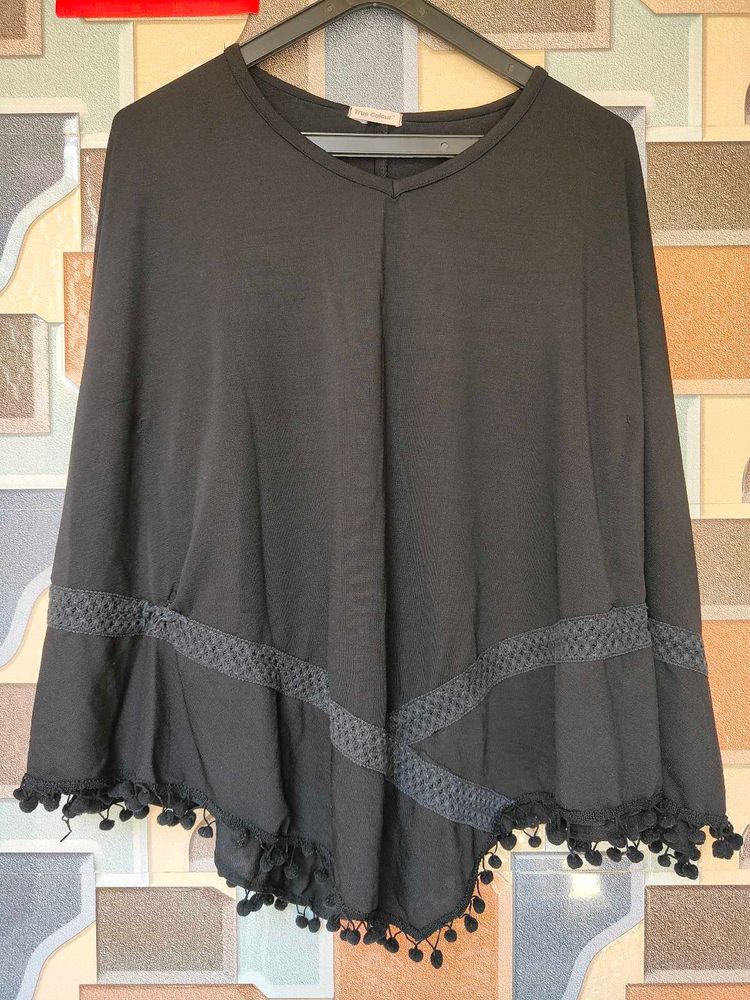 Black Embellished Kurta